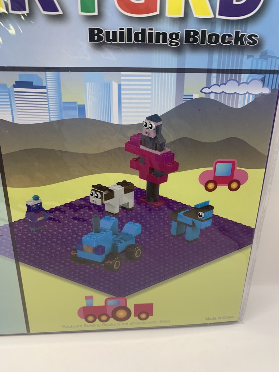 Brickyard Building Blocks Large 10 x 10 PURPLE Baseplate