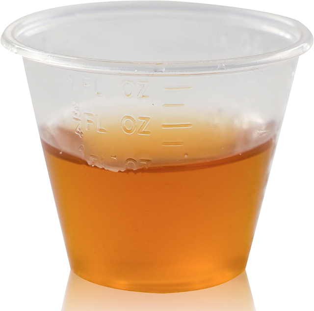 Small Plastic Disposable Medicine Cups 1 Ounce Measuring/Mixing 300