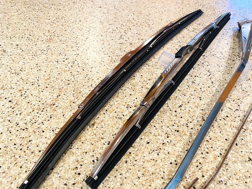 MERCEDES BENZ R107 C107 380SL 450SL 560SL ORIGINAL WIPER ARMS BLADES SET - Picture 8 of 9
