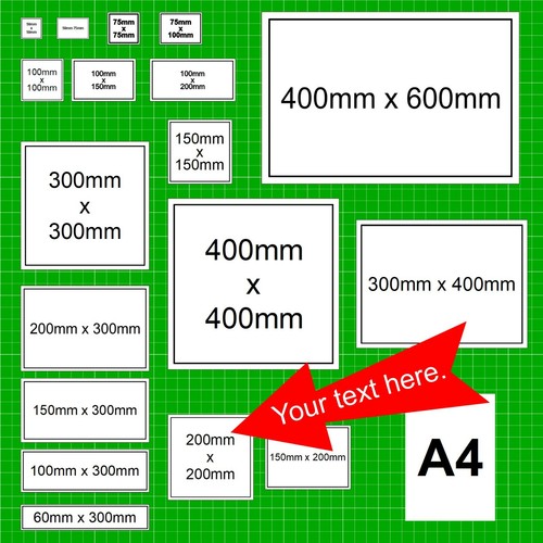 Personalised Custom Made Sign or Sticker any Size Colour Text free design 9117 - Picture 22 of 27