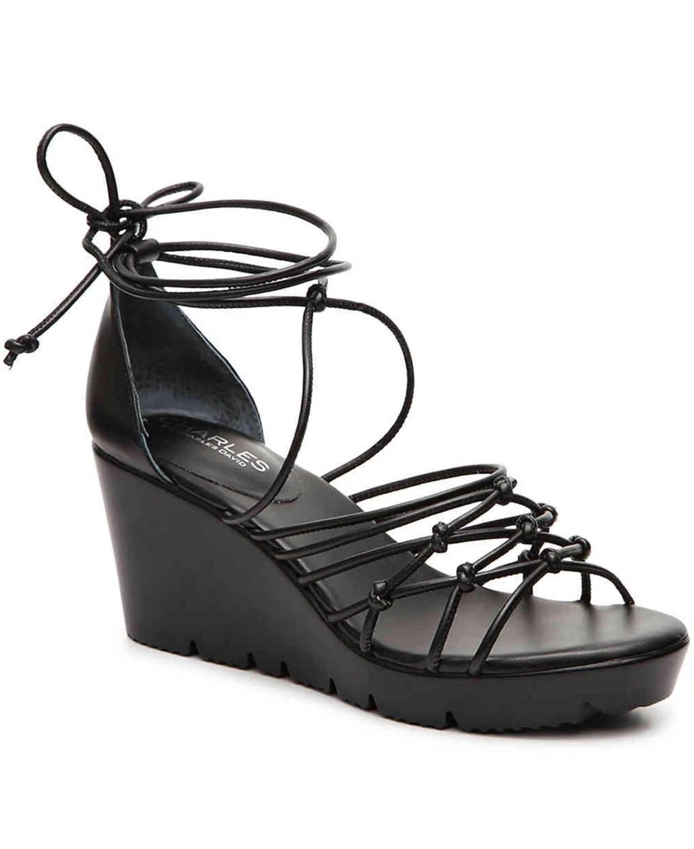 Charles by charles david lucas wedge sandal cheap