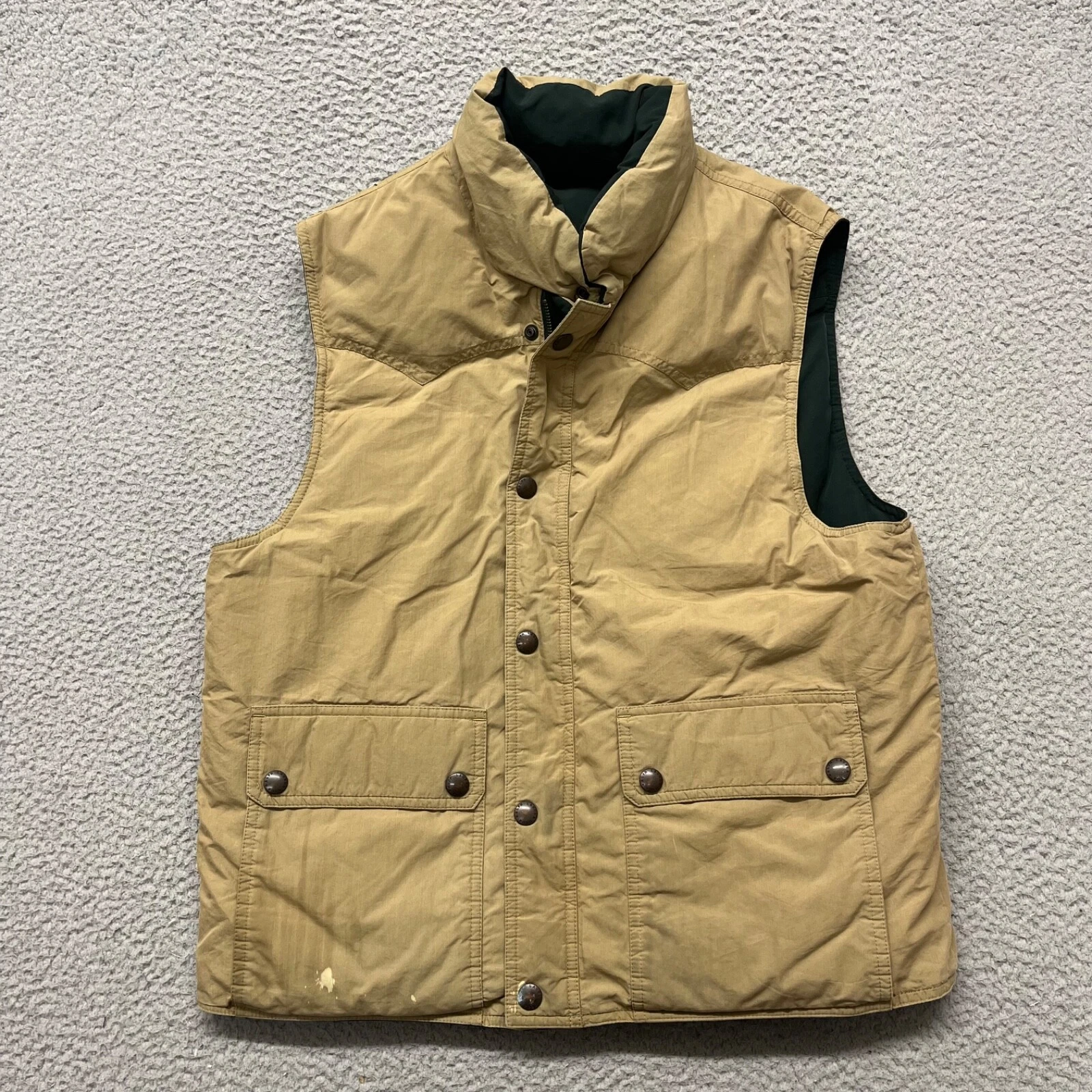Vintage Polo Ralph Lauren Vest Mens M Reversible Down Puffer Retro Outdoors