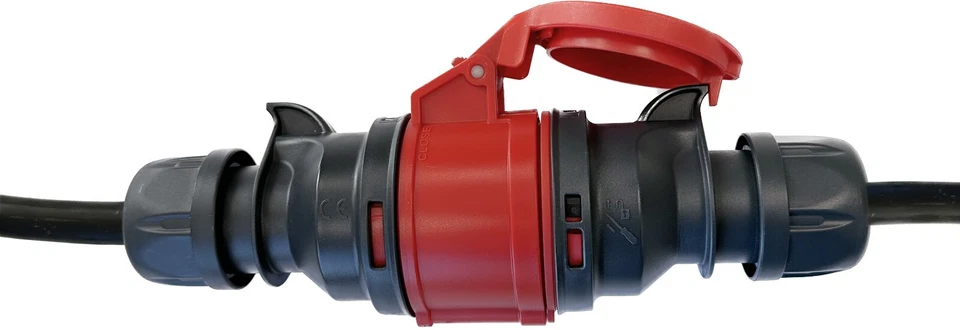 Cavo CEE alimentazione forte 16A prolunga 5x2,5mm² 5m/10m/15m/20m/25m/30/40/50m - Immagine 2 di 4