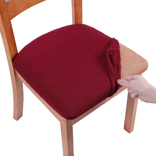 Schutzhülle Stuhlbezug Jacquard verdickt einfarbig elastisch Haushalt - Bild 22 von 25