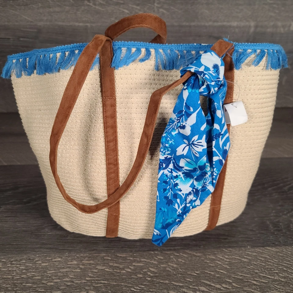Bolso de Mano de Playa Rachel Zoe Paja para Mujer Bolso Tejido Viaje de Verano Foto 2 de 4