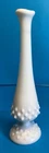 Fenton Hobnail milk glass swung bud vase  - 9 inches A