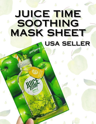 Peripera Juice Time Apple Korean Vitalizing Skin-Soothing Mask Sheet