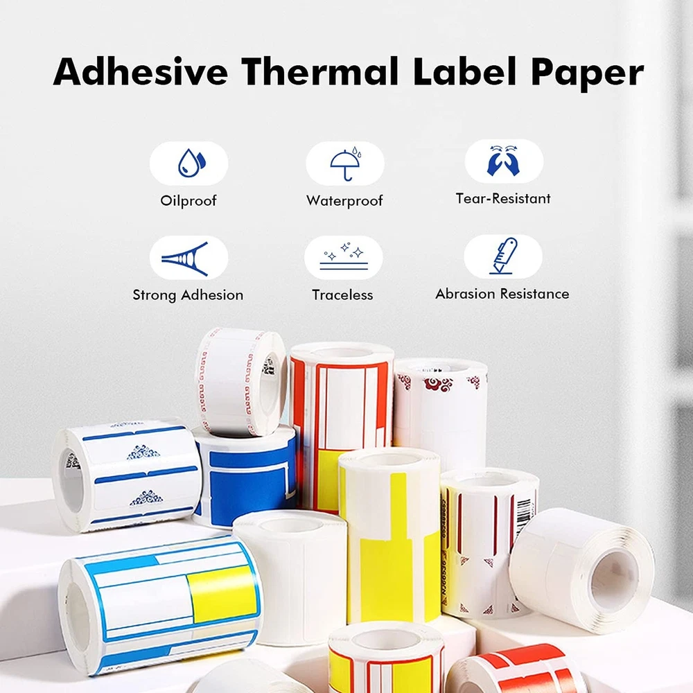 Compatible Label Maker Tape for NIIMBOT B21 B1 B3S Barcode Price Label Printing