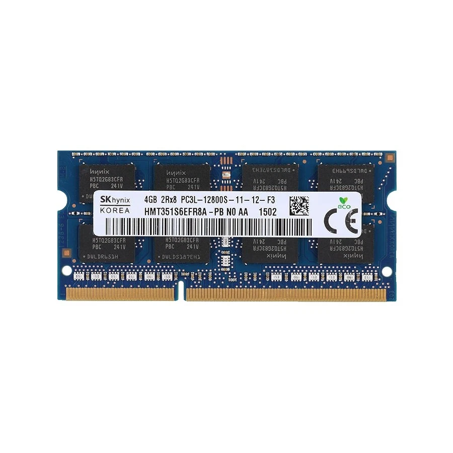 1 GB de capacidad por módulo DDR3 SDRAM de 4 GB de capacidad total de memoria (RAM)