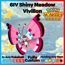 ✨ Shiny Vivillon Meadow Form 6IV ✨ Pokemon Scarlet & Violet 🚀 Fast 🚀