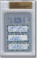 Brad Suttle * DELLIN BETANCES * Andrew Brackman Autograph Rookie Auto Plate 1/1