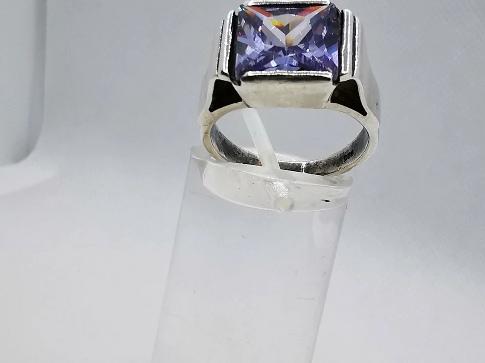 Sehr schöne Ring Silber 925 mit Amethyst Edelstein Handarbeit Gr. 55 - Bild 3 von 4