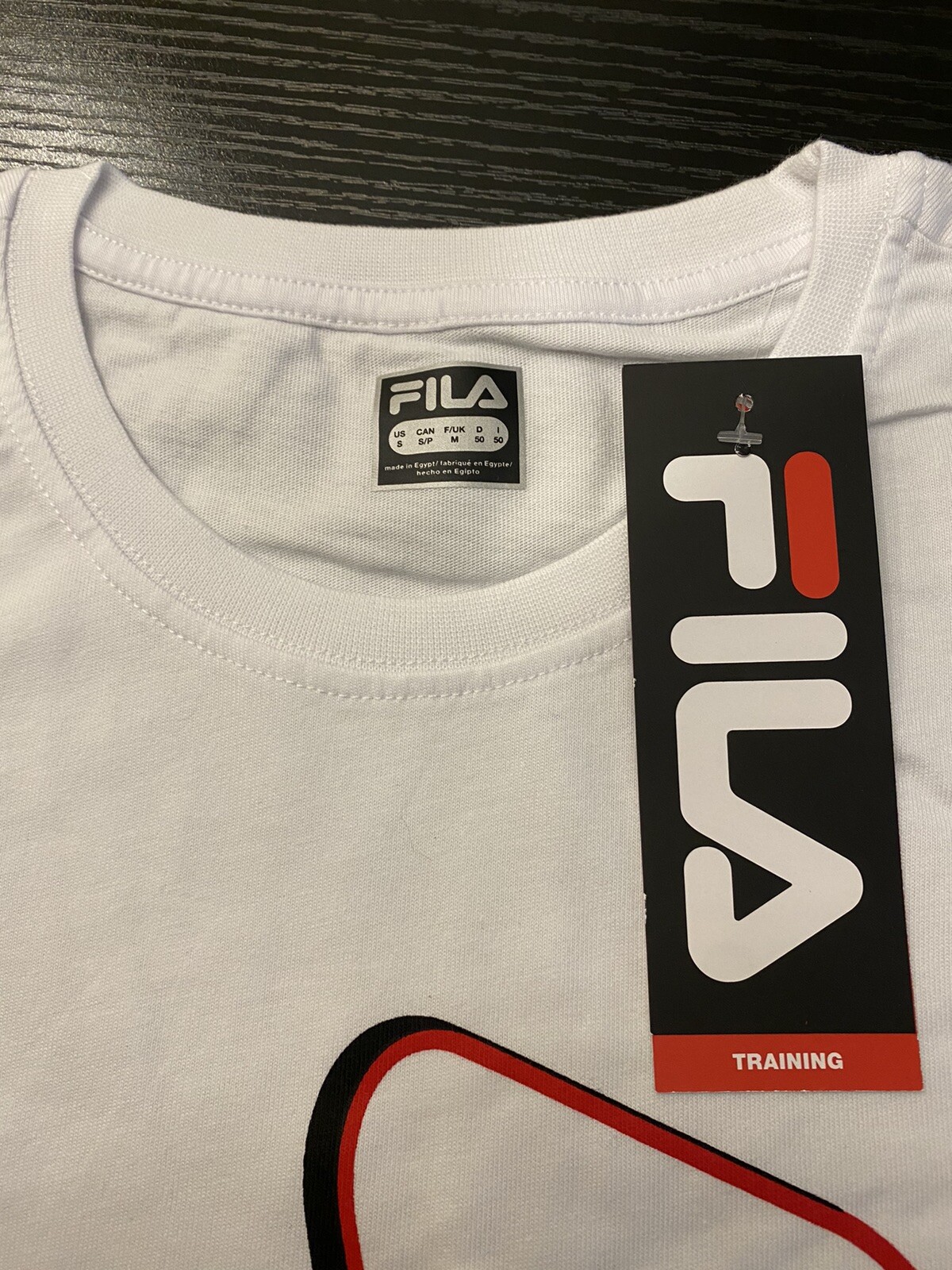Nuovissimo di zecca! T shirt FILA bianca taglia S M L XL