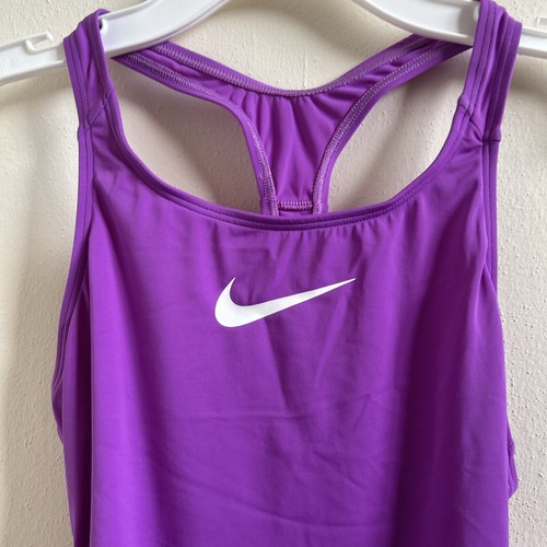 Nike Big Girls Swimsuit Purple Size L - Picture 2 of 5