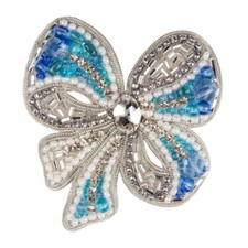 DIY Jewelry Making Beading kit Bow Bead Embroidery Pin Needlepoint