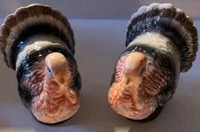 Ron Gordon Designs~Turkey Gobbler Ceramic Salt & Pepper Shakers~ NIB