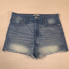 Madewell Jean Shorts Womens Size 31 Blue Butler Wash Perfect Vintage Cutoff EUC