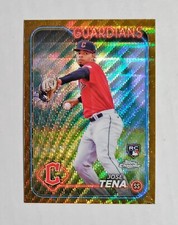 Jose Tena 2024 Topps Chrome RC #29 Rookie GOLD Wave REFRACTOR 36/50 z51