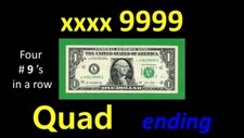 == Quad == 9999  ending == (( 4 in a row  )) and  +  FREE shipping  == L43619999