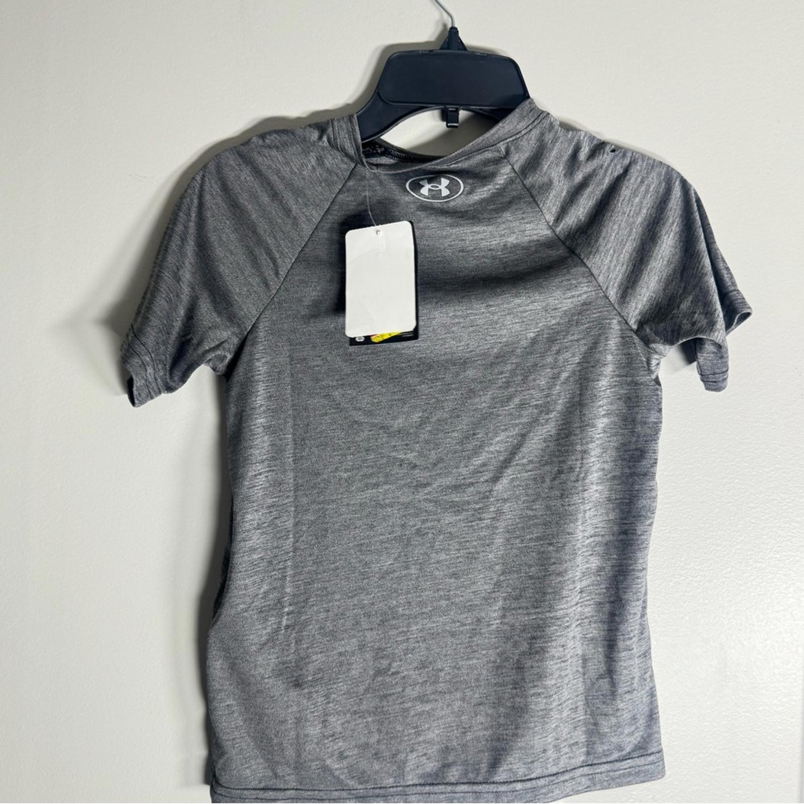 Under Armour Boys🔥❤️ shirt Tech Split Logo HybridShort Sleeve T shirt boys tee thumbnail 4