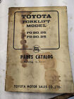 Toyota Forklift Fg Fd 20 25 Parts Catalog List Book 1972 Manual Truck