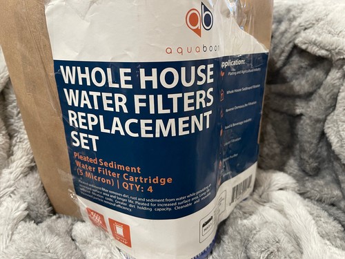 4PK of Big Blue 5µm Pleated Washable Sediment Water Filter 10"x4.5" by Aquaboon - Picture 4 of 8