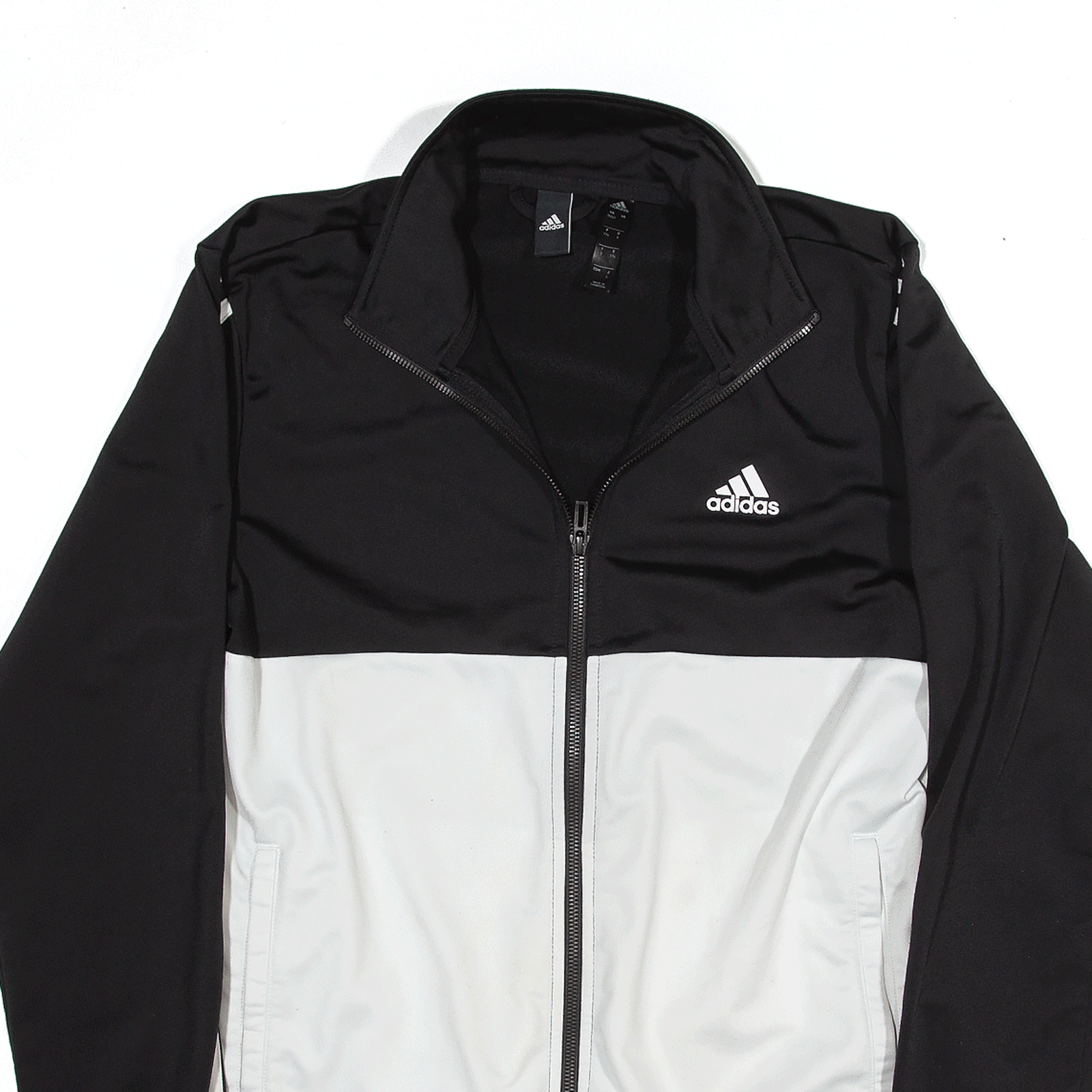 ADIDAS Mens Sports Track Jacket White Colourblock S eBay