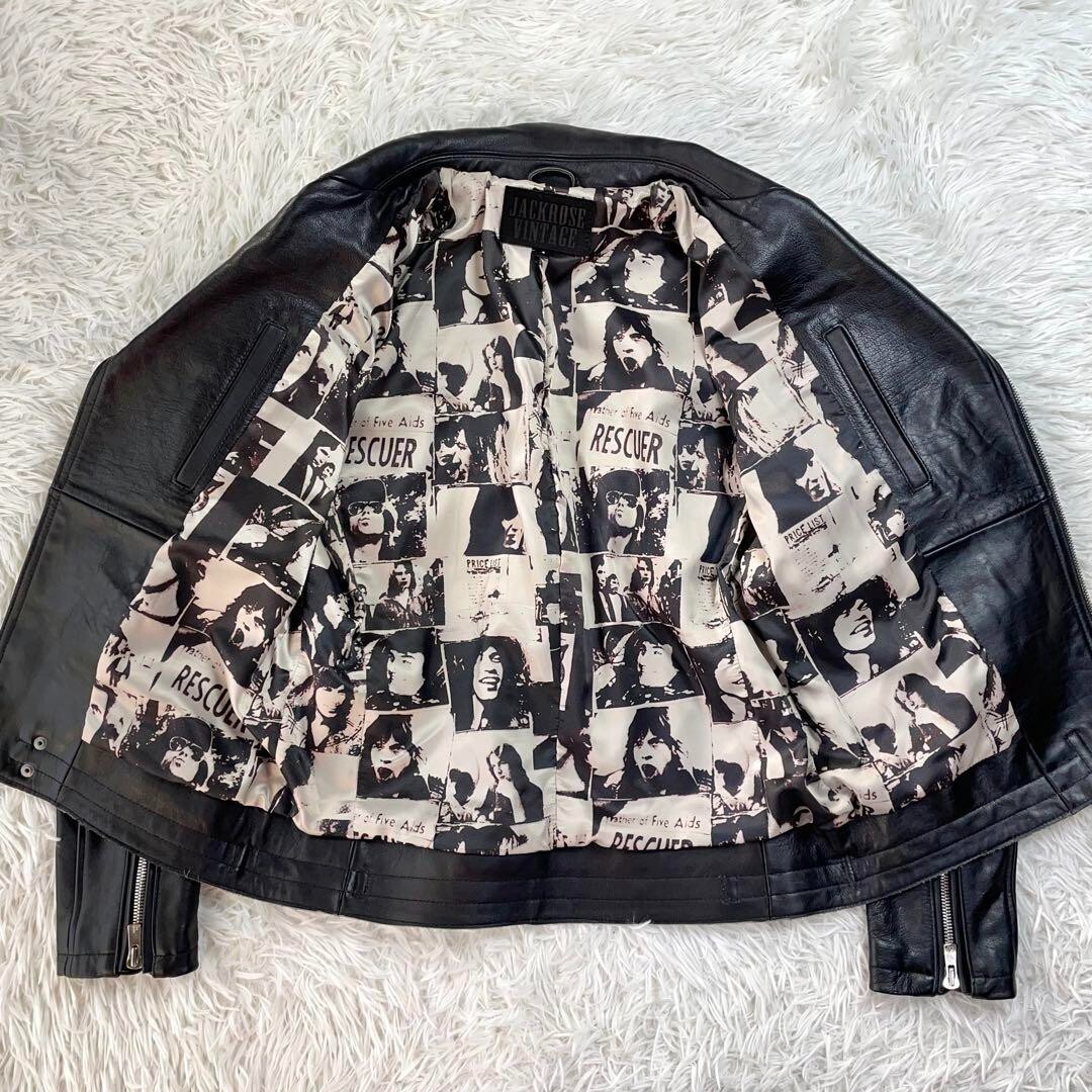 JACKROSE VINTAGE x The Rolling Stones Men's Leather Jacket JACKROSE VINTAGE x The Rolling Stones Men's Leather Jacket