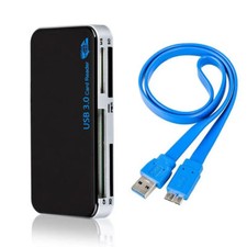 USB 3.0 Memory Card Reader Adapter 5GBPS Fit CF/TF/SD/Micro SD/XD/M2/MS Card