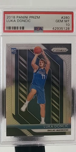 2018-19 Panini Prizm Luka Doncic Rookie RC #280 PSA 10 GEM MT Mavericks/Lakers