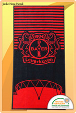 Badetuch Bayer 04 Leverkusen B04 Duschtuch Bayer Arena Logo Rot Gr: 70x140cm NEU
