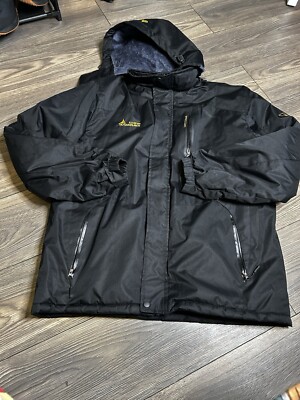 V.T.AOR 169 OutdoorJack Unisex Full Zip Ski Jacket Black Size 3XL