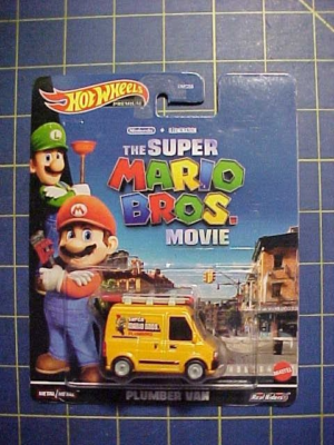 HOT WHEELS PREMIUM THE SUPER MARIO BROS. MOVIE PLUMBER VAN! NIP