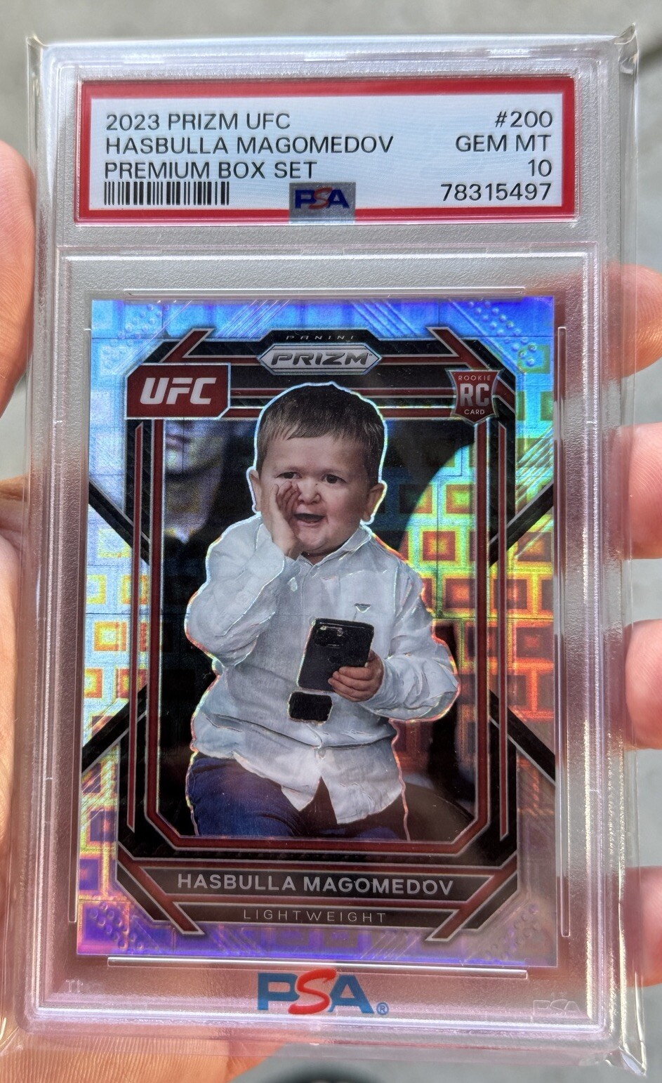 2023 Prizm UFC Hasbulla Magomedov #200 Premium Boxset 59/99 GEM MT