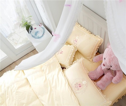 4-piece Luxury Egyptian Cotton Bedding Set Quilt Cover Sheet Pillow Case - Bild 4 von 8