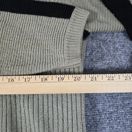 Suéter Adolfo Negro Beige Talla XL Extra Grande Clásico Informal - Imagen 7 de 14