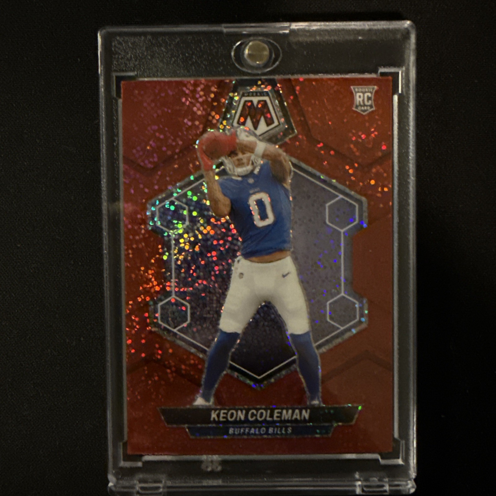 2024 Panini Mosaic Red Sparkle Keon Coleman Rookie RC #333 Bills