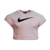 Damen T-Shirt Nike Swoosh Crop Top Wmns - AR3064-663 - XL Nike
