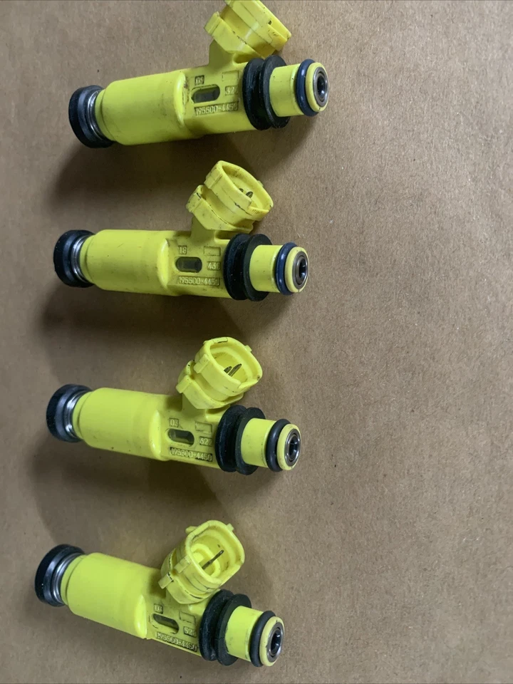 4x 450cc para MAZDA OEM 04-08 RX8 RX7 13B Miata apto para inyectores de combustible amarillo Denso Foto 3 de 4