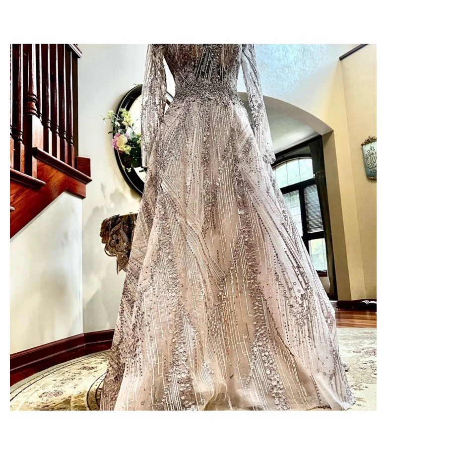 satin wedding dress a line Satin A-line V-neck Sweep Train Wedding Dresses MW621