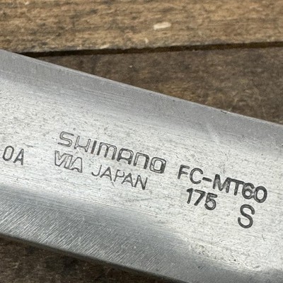 Vintage Shimano Deore FC-MT60 Crankset 175mm 110 BCD Square Taper