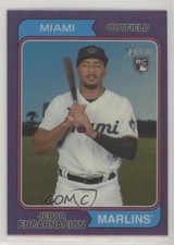 2023 Topps Heritage Hot Box Chrome Purple Refractor Jerar Encarnacion #381 0b0
