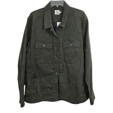 NWT Flint and Tinder Men's CPO Shirt Jacket Shacket Moss Brown Size XL Military