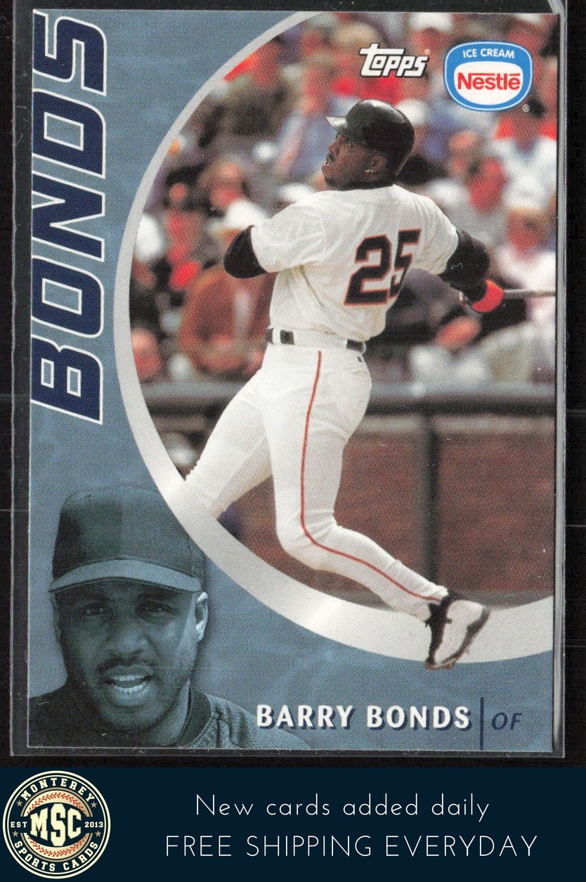 Barry Bonds 2002 Topps Nestle #1 San Francisco Giants