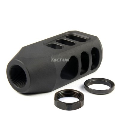 Tanker Style Muzzle Brake 1/2x28 Pitch for .223/556/22LR