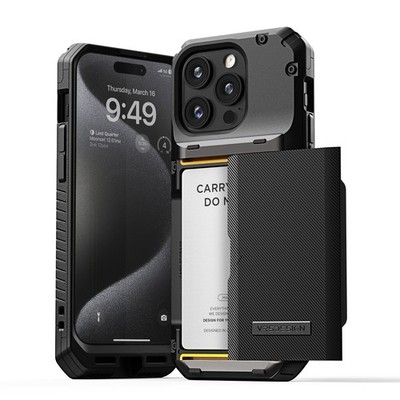 For Apple iPhone 15 Pro Case VRS [Damda Glide Pro] Premium Semi-Auto Wallet Case