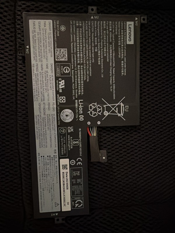 Lenovo 300e Yoga Chromebook Gen 4 11.6" Battery 47Wh 11.31V 4068mAh L22D3PG0