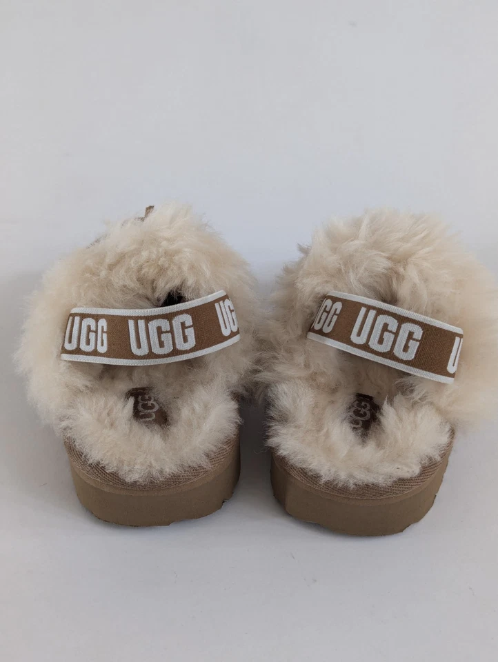Zuecos UGG Funkette Zapatilla Niño Marrón Gamuza Piel de Oveja - EE. UU. 7 Foto 4 de 4