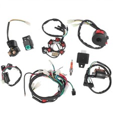 Complete Wiring Harness Kit Wire Loom 4 Stroke for 50cc 70cc 110c 125cc ATV Quad
