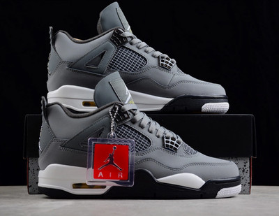Jordan 4 ''Cool Grey'' Retro Basketball Shoes Men's Mid Top US Siez 7-12